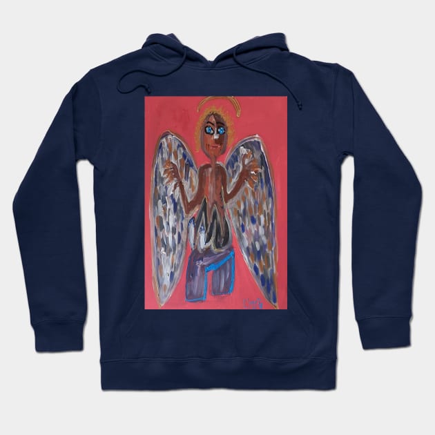 black angel Hoodie by therese lyssia